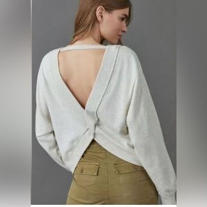 Anthropologie Open Back Top